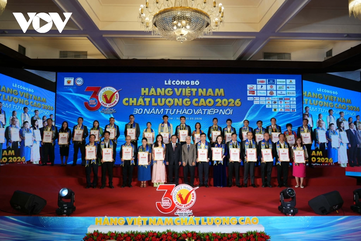 Over 580 firms honoured as High-Quality Vietnamese Goods marks 30-year milestone